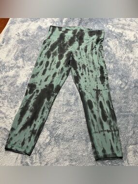 Rare!!! Lululemon Green Tie-Dye High-Waist Leggings
